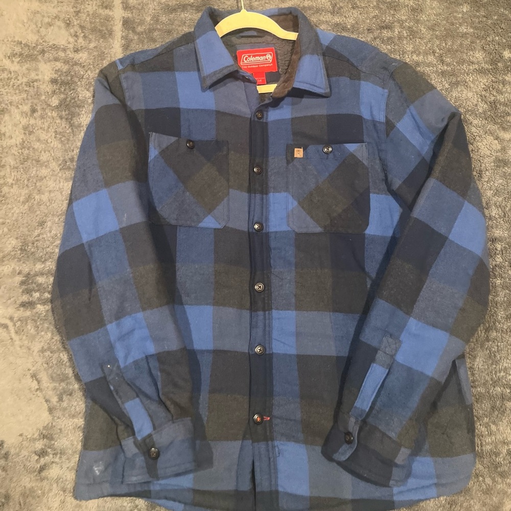 Coleman The Outdoor Company Fleece Button Jacket Sweater.
